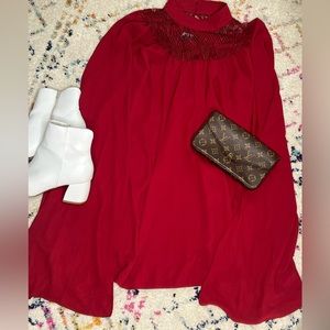 Red Cape Dress